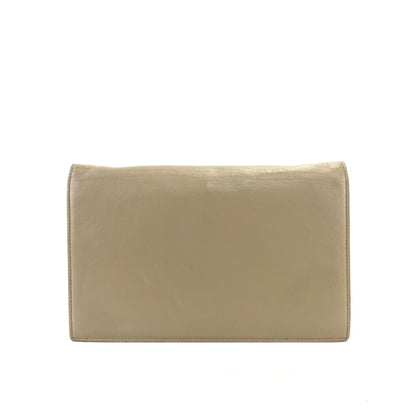 CELINE Blason Emblem Chain Shoulder Bag Beige Old Celine vintage grm6h7