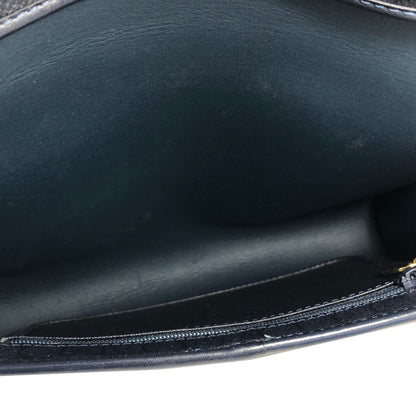 Christian Dior Logo Honeycomb Pattern Chain Crossbody Shoulderbag Navy Vintage Old 3yspde