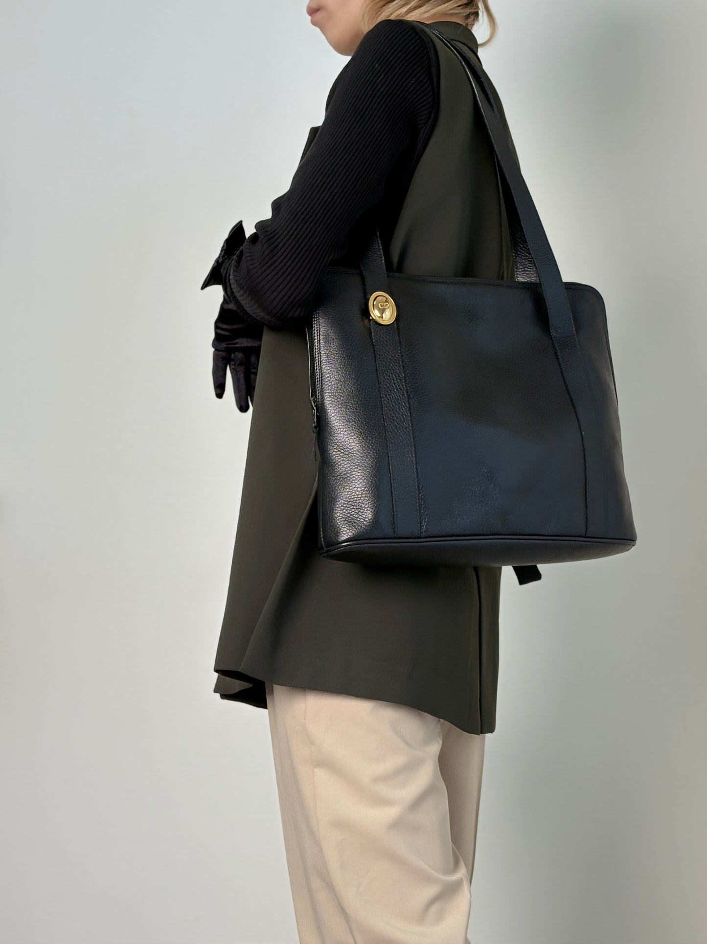 Christian Dior  Totebag Black Vintage  5snjtv