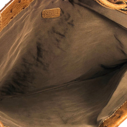 LOEWE Anagram Ostrich Tote bag Brown Vintage Old bkb45d