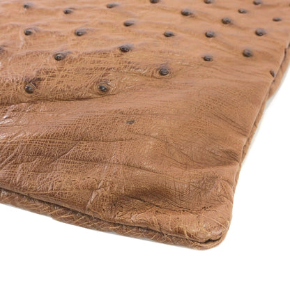 LOEWE Anagram Ostrich Tote bag Brown Vintage Old bkb45d