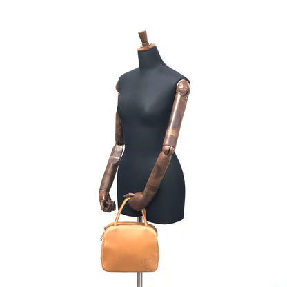 LOEWE Anagram Nappa leather Handbag Brown Vintage Old mjrzyi