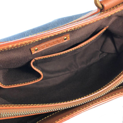 CELINE Paris macadam Denim Boogie bag Handbag Old CELINE Vintage 5s27n5