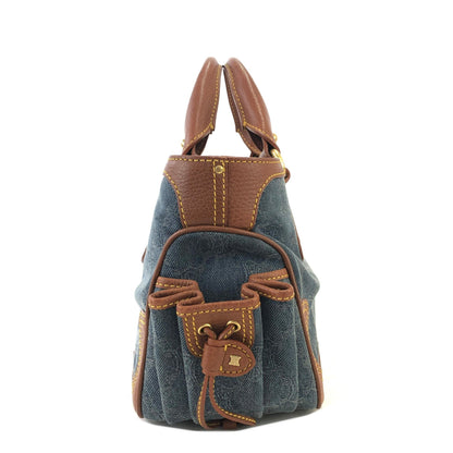 CELINE Paris macadam Denim Boogie bag Handbag Old CELINE Vintage 5s27n5