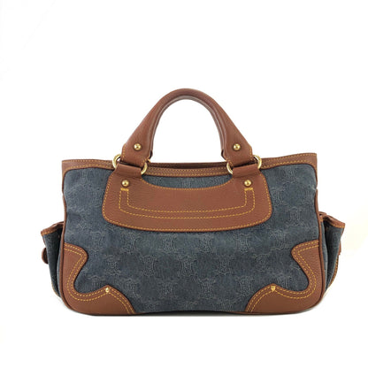 CELINE Paris macadam Denim Boogie bag Handbag Old CELINE Vintage 5s27n5