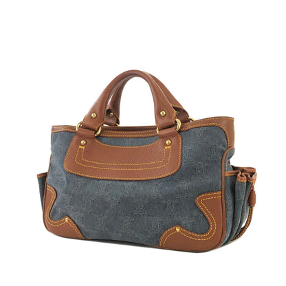 CELINE Paris macadam Denim Boogie bag Handbag Old CELINE Vintage 5s27n5