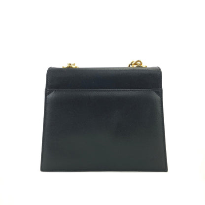 VALENTINO GARAVANI Logo Crossbody Shoulder bag Black Vintage Old 2vcv5w