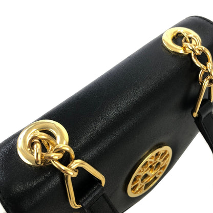 VALENTINO GARAVANI Logo Crossbody Shoulder bag Black Vintage Old 2vcv5w