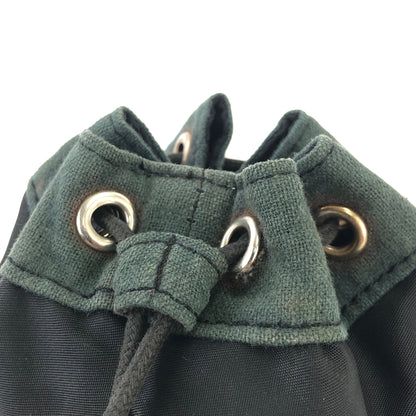 CELINE Circle logo Drawstring Mini bag Pouch Black Vintage Old CELINE r4mgr3