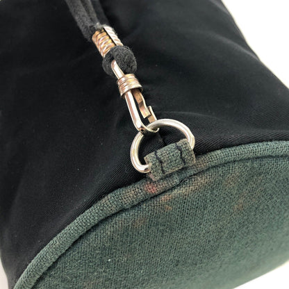 CELINE Circle logo Drawstring Mini bag Pouch Black Vintage Old CELINE r4mgr3