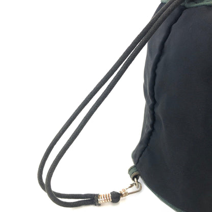 CELINE Circle logo Drawstring Mini bag Pouch Black Vintage Old CELINE r4mgr3