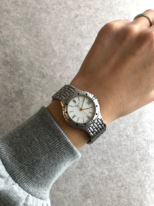 Christian Dior Watch Silver Vintage bjufnr