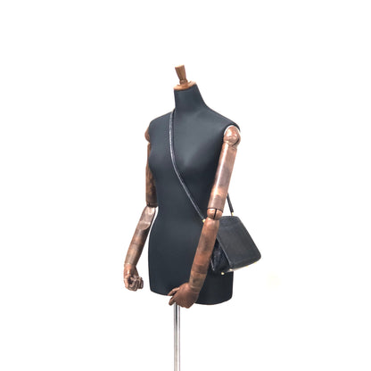 CELINE Star Python Leather Shoulder bag Black Vintage Old CELINE pi7dwg