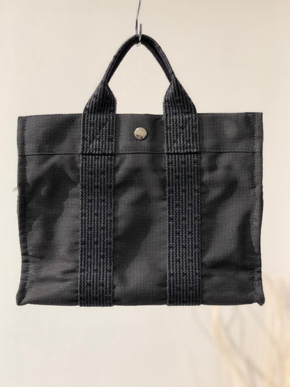 HERMES Yell Line 帆布 PM 手提包 灰色 復古 舊 teisbv