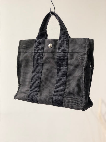 HERMES Yell Line 帆布 PM 手提包 灰色 復古 舊 teisbv