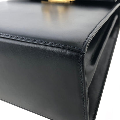 Salvatore Ferragamo Gancini Crossbody Handbag Shoulderbag Black Vintage Old e3ik8s