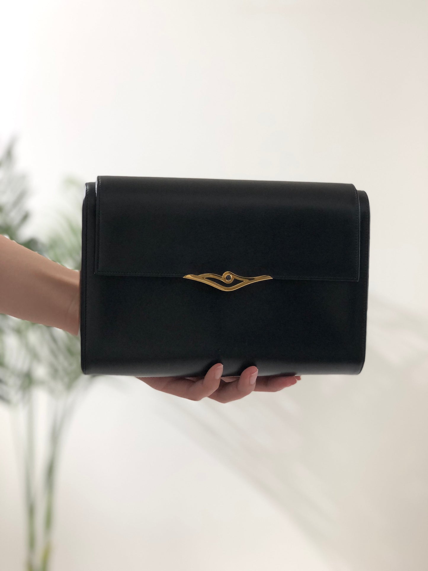 Cartier Sapphire Clutch Bag Navy Vintage nu45in