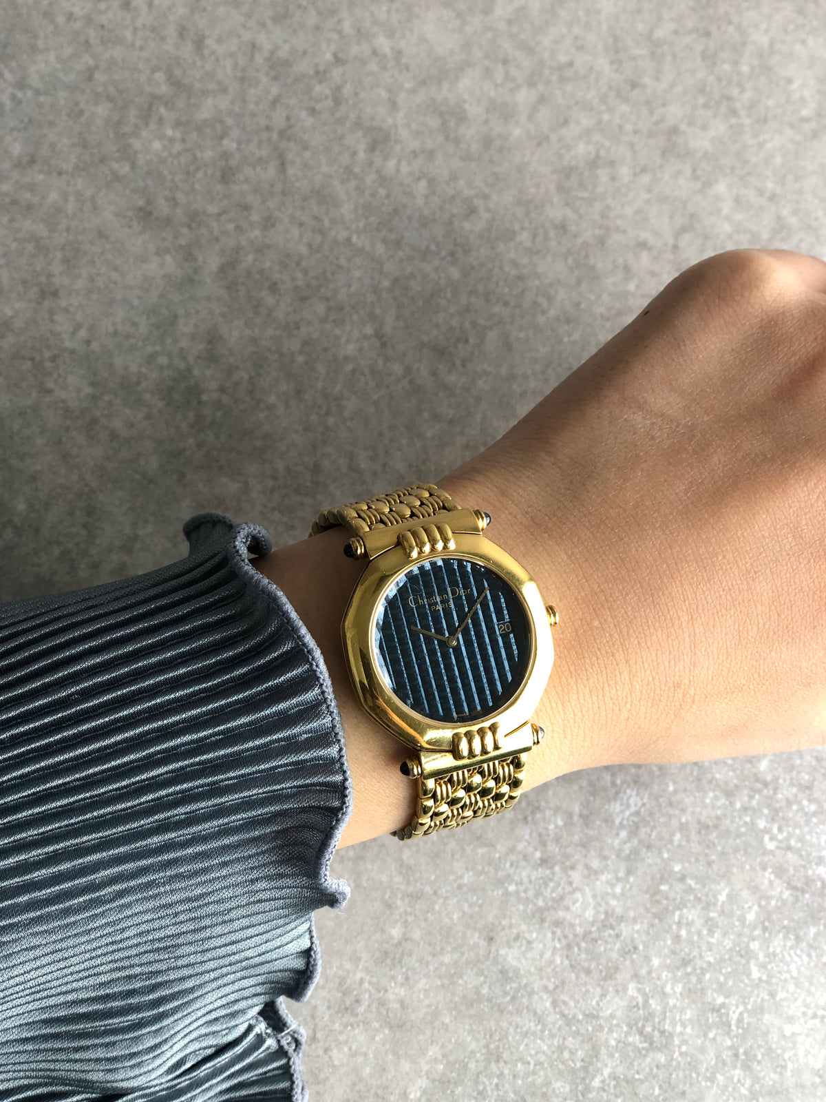 Christian Dior Quartz Watch Gold 63151 Vintage k6gker