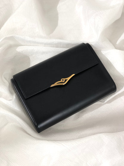 Cartier Sapphire Clutch Bag Navy Vintage nu45in