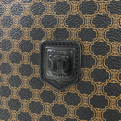 CELINE Macadam Blason Bucket bag Tote bag Black Vintage Old x3pchs