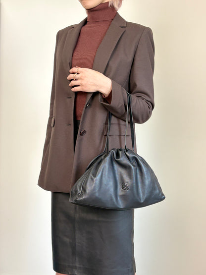 LOEWE Anagram Totebag Black Vintage ztwujd