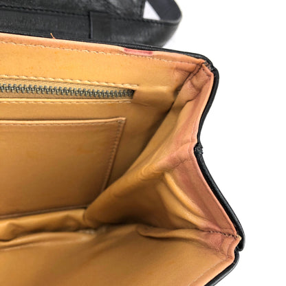 CELINE Blason Triomphe Shoulder Bag Black Old Celine Vintage dsacea