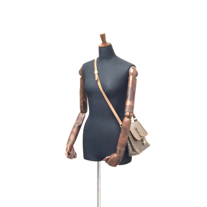 CELINE Macadam Blason Shoulder bag Beige Vintage Old CELINE dbmh2p