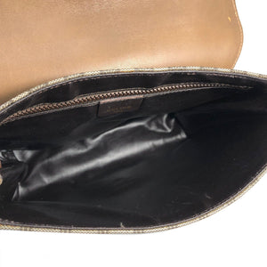 CELINE Macadam Blason Shoulder bag Beige Vintage Old CELINE dbmh2p