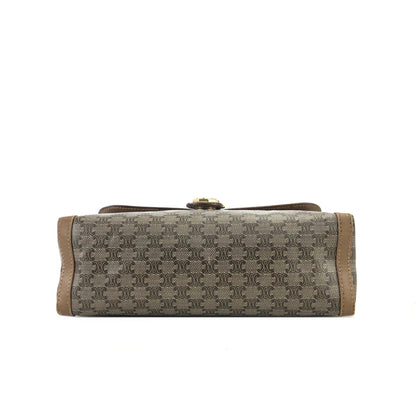 CELINE Macadam Blason Shoulder bag Beige Vintage Old CELINE dbmh2p