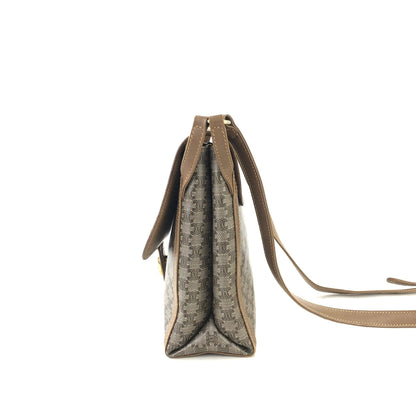 CELINE Macadam Blason Shoulder bag Beige Vintage Old CELINE dbmh2p