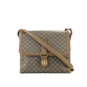 CELINE Macadam Blason Shoulder bag Beige Vintage Old CELINE dbmh2p
