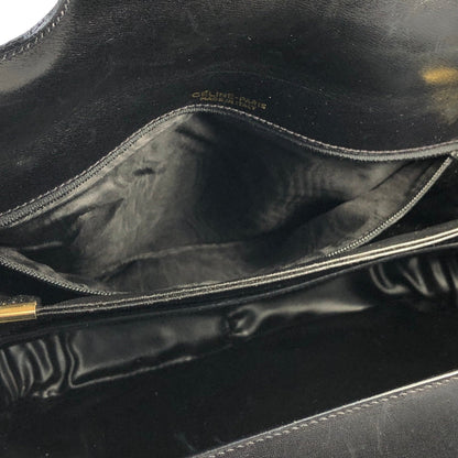 CELINE Horse carriage Horse bit Crossbody Shoulderbag Black Vintage Old CELINE uu5wd4