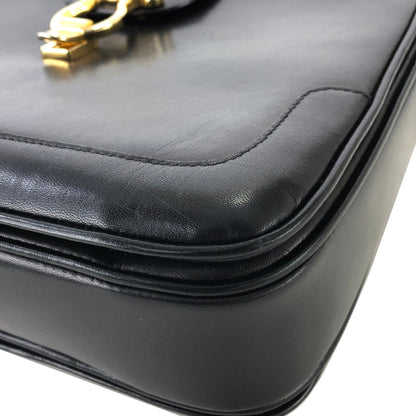 CELINE Horse carriage Horse bit Crossbody Shoulderbag Black Vintage Old CELINE uu5wd4