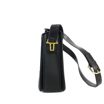 CELINE Horse carriage Horse bit Crossbody Shoulderbag Black Vintage Old CELINE uu5wd4