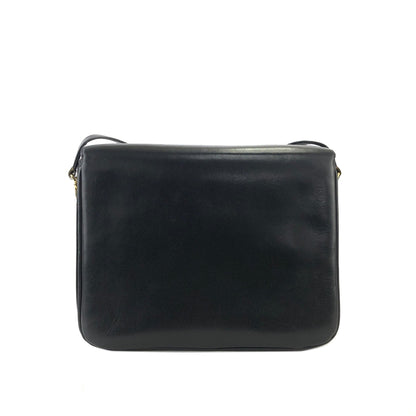 CELINE Horse carriage Horse bit Crossbody Shoulderbag Black Vintage Old CELINE uu5wd4