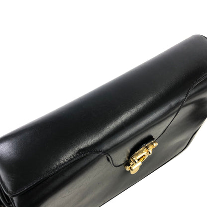 CELINE Horse carriage Horse bit Crossbody Shoulderbag Black Vintage Old CELINE uu5wd4