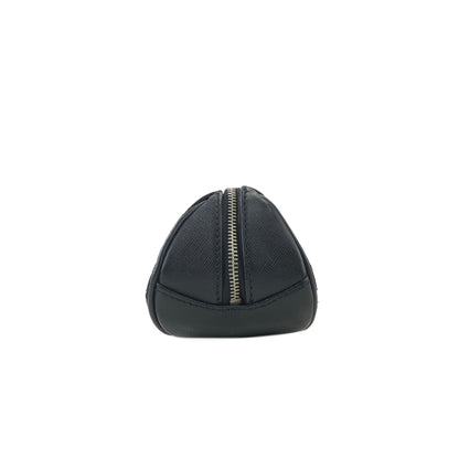 Christian Dior Cannage Charm Canvas Pouch Black Vintage Old 66dgej