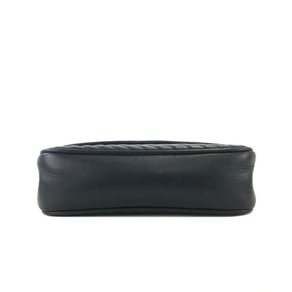 CELINE Blason Triomphe 斜紋針法單肩包 黑色 舊款 Celine 復古 4e3x2s