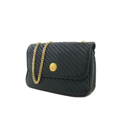 CELINE Blason Triomphe 斜紋針法單肩包 黑色 舊款 Celine 復古 4e3x2s