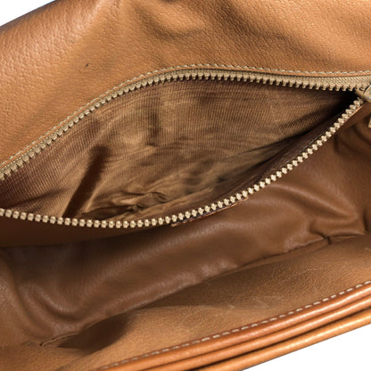 CELINE Macadam Blason Half Circle Crossbody Shoulder bag Brown vintage Old Celine x562cx