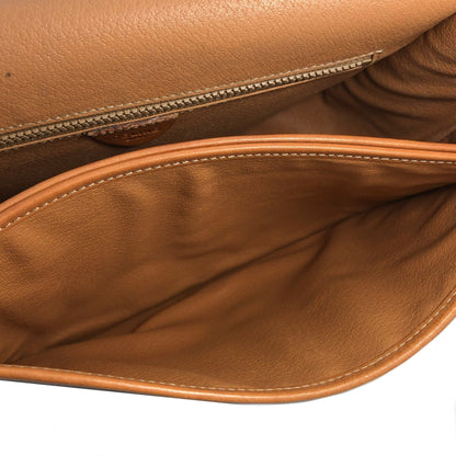 CELINE Macadam Blason Half Circle Crossbody Shoulder bag Brown vintage Old Celine x562cx