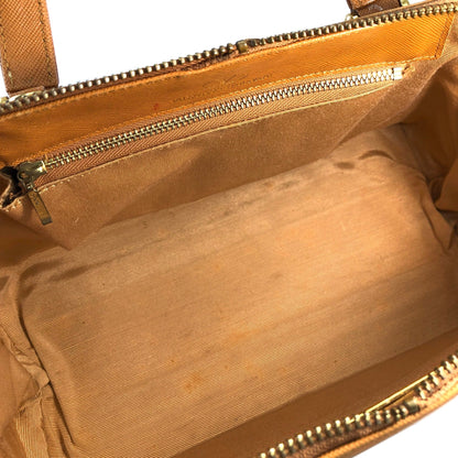 VALENTINO GARAVANI Logo Handbag Shoulder bag Camel Vintage Old ycyt4r