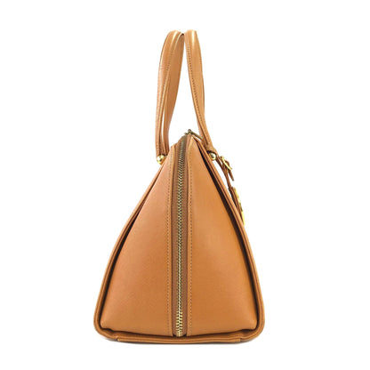 VALENTINO GARAVANI Logo Handbag Shoulder bag Camel Vintage Old ycyt4r