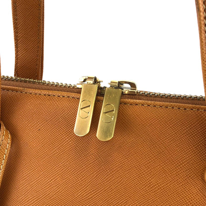 VALENTINO GARAVANI Logo Handbag Shoulder bag Camel Vintage Old ycyt4r