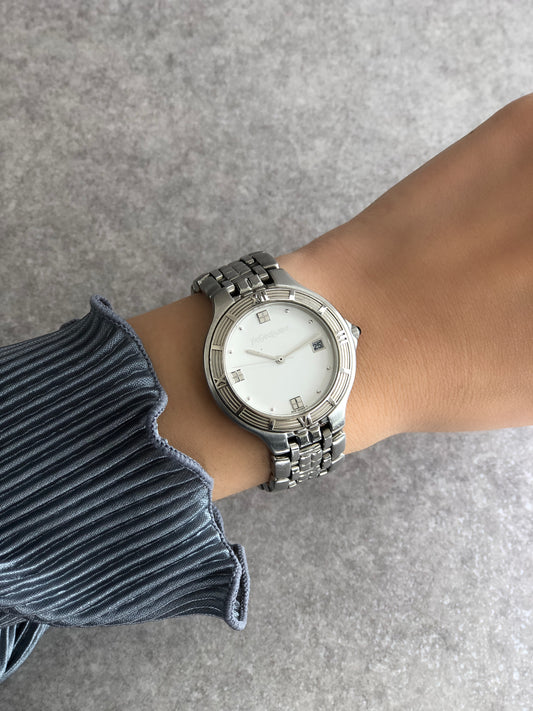 Yves Saint Laurent Watch Silver Vintage 5510-G12077Y dm6jpe