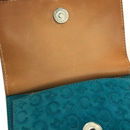 CELINE C Macadam Small Shoulder bag Blue Vintage Old CELINE tr5mr6