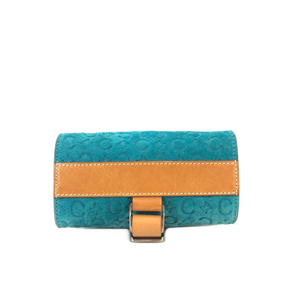 CELINE C Macadam Small Shoulder bag Blue Vintage Old CELINE tr5mr6