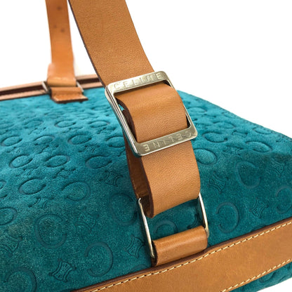 CELINE C Macadam Small Shoulder bag Blue Vintage Old CELINE tr5mr6