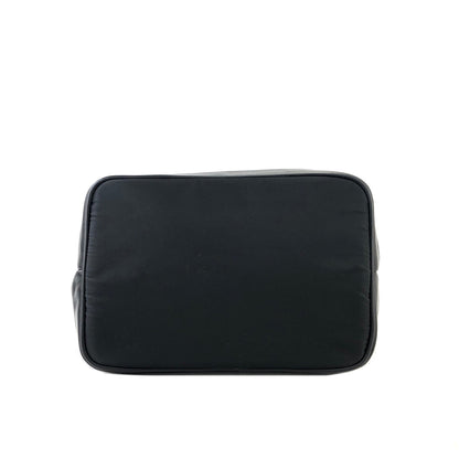 PRADA Triangle logo Nylon Bucket Tote bag Black Vintage 6azkzz