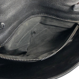 CELINE Triomphe Leather Crossbody Shoulder Bag Black Old Celine vintage wj4jid